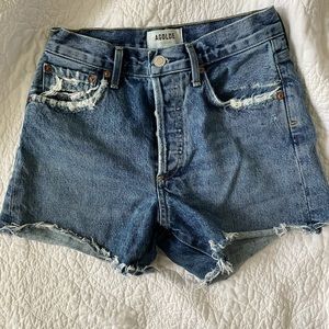 Agolde Reese Denim Cutoff Shorts